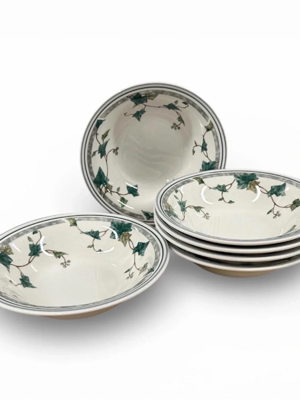 Vintage Noritake Keltcraft Ivy Lane 9180 Soup Cereal Bowls Ireland Set of 6